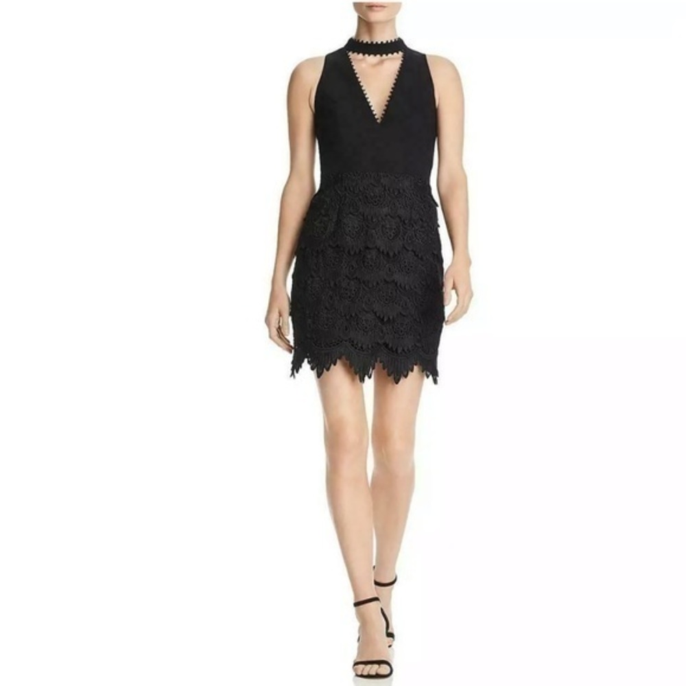 Aidan by Aidan Mattox Party Tiered Cocktail Dress